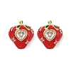 Brass Micro Pave Clear Cubic Zirconia Stud Earrings EJEW-F895-27B-01G-4