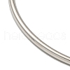 304 Stainless Steel Simple Plain Bangle for Women BJEW-F461-01C-P-3