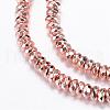 Electroplate Non-magnetic Synthetic Hematite Bead Strands G-Q465-14RG-1