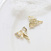 Alloy Cubic Zirconia Pendants INS-PW0001-12A-G-1