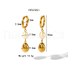Stainless Steel & Freshwater Pearl Teardrop Hoop Earrings NL4895-2