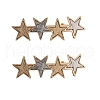 Star Alloy Alligator Hair Clips PW-WGF5488-01-3