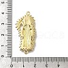 Brass Clear Cubic Zirconia Grim Reaper Connector Charms KK-C090-36G-02-3
