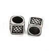 Cube 304 Stainless Steel European Beads STAS-E214-02AS-2