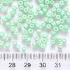 8/0 Baking Paint Glass Round Seed Beads SEED-S036-01B-02-3