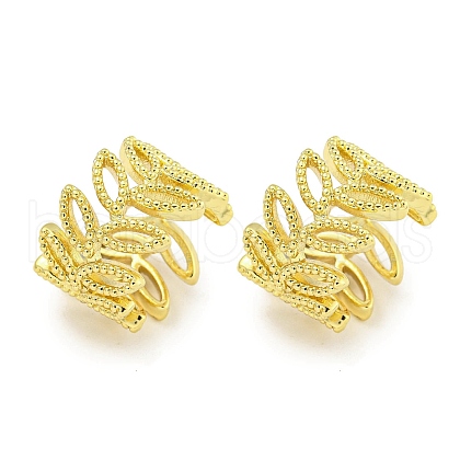 Brass Cuff Earrings EJEW-C104-076G-1
