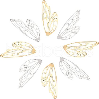 Unicraftale 8Pcs 2 Colors Stainless Steel Pendants STAS-UN0034-95-1