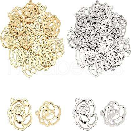 Unicraftale 2 Colors 304 Stainless Steel Pendants STAS-UN0019-04-1