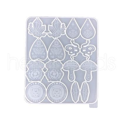 Snake/Mushroom/Crystal DIY Silicone Pendants Molds PW-WG89253-01-1