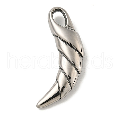 316 Surgical Stainless Steel Pendants STAS-Z073-77AS-1
