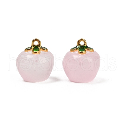 Transparent Glass Apple Pendants X1-DGLA-E004-16J-1