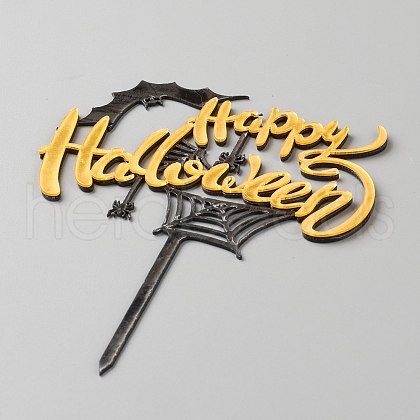 Acrylic Halloween Cake Insert Card Decoration X-DIY-H109-10-1