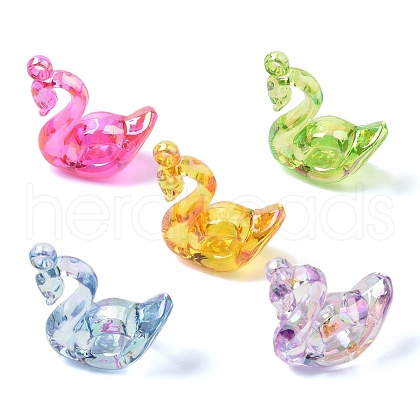 Electroplate Transparent UV Plating Acrylic Pendants OACR-I014-28-1