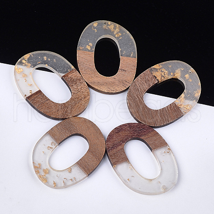 Resin & Walnut Wood Pendants RESI-S358-91A-1
