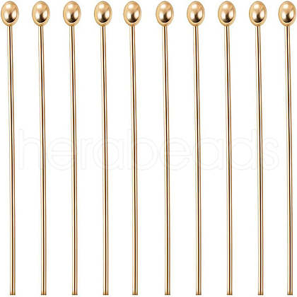 Brass Ball Head Pins KK-BC0003-99-0.6x20-1