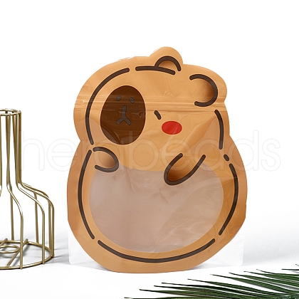 Cartoon Animal PET Cookies Zip Lock Bags PW-WG28C20-01-1
