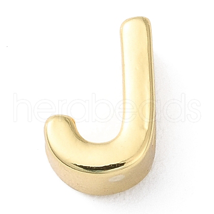 Rack Plating Brass Slide Charms KK-M254-15G-J-1