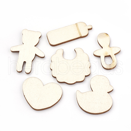 Wooden Cabochons WOOD-S040-75-1