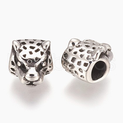 304 Stainless Steel European Beads STAS-E432-02AS-1