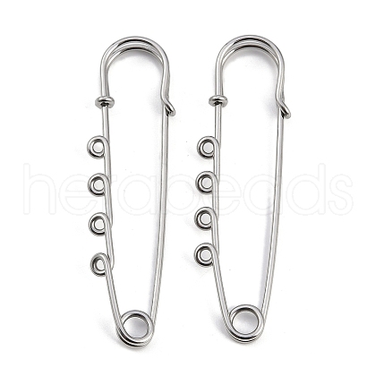 304 Stainless Steel Safety Pins Brooch Findings STAS-K252-05B-P-1