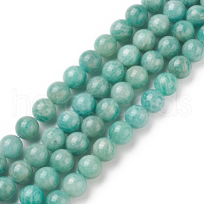 Natural Amazonite Beads Strands G-F461-12-10mm-01-1