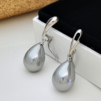 Brass Plastic Hoop Earrings WG47D07-05-1