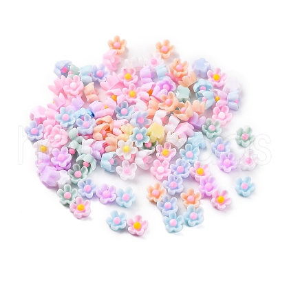 Flower Opaque Resin Cabochons FIND-L019-02D-1
