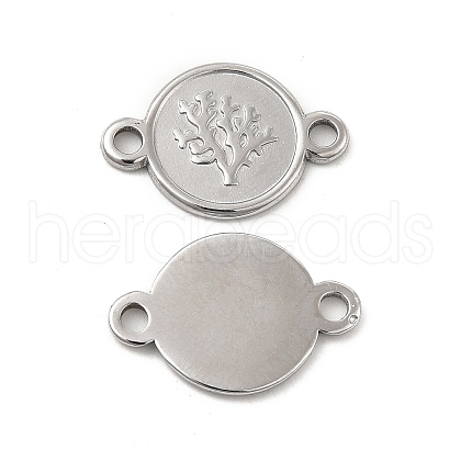 Tarnish Resistant 304 Stainless Steel Connector Charms STAS-B032-40P-1