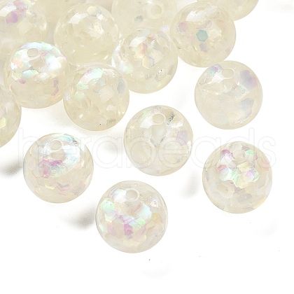 Transparent Resin with Paillette Beads RESI-G110-02A-1