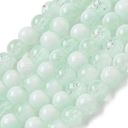 Crackle Glass Beads Strands X1-GLAA-U001-6mm-01-1