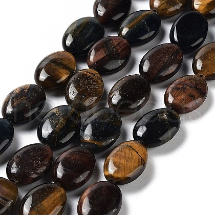Three Color Natural Tiger Eye Beads Strands G-L164-A-18-1