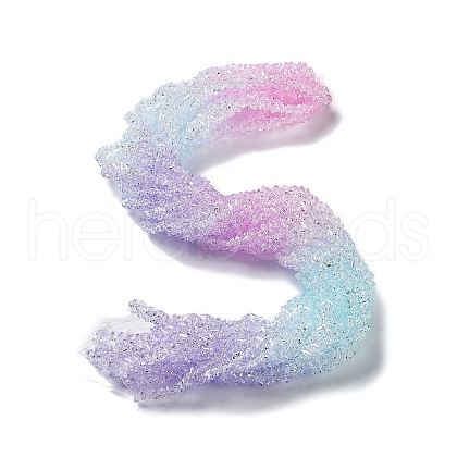 Transparent Glass Bead Strands X-GLAA-H023-03L-1