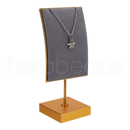 Velvet & Alloy Earrings Display Stands ODIS-WH0061-69A-1