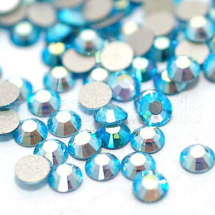 Glass Flat Back Rhinestone RGLA-C002-SS10-202AB-1