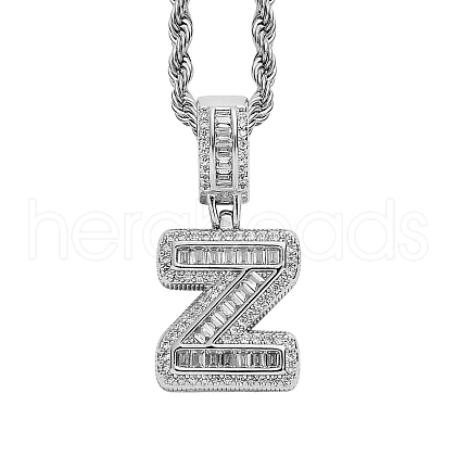 Brass Micro Pave Cubic Zirconia Pendants PW-WG3207D-52-1