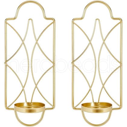 Wall Hanging Iron Candle Holders HJEW-WH0042-33MG-1