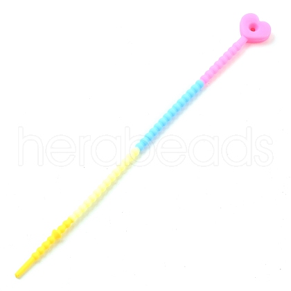 Heart Silicone Cable Ties SIL-T057-01N-1