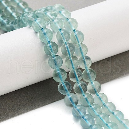 Natural Blue Fluorite Beads Strands X-G-E112-6mm-2-1