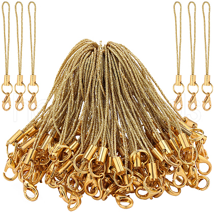 Polyester Cord Mobile Straps FIND-WH0050-40B-1