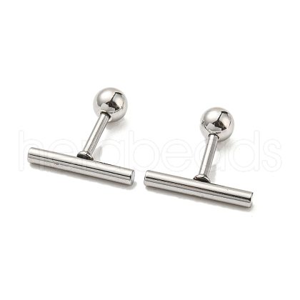 Non-Tarnish 304 Stainless Steel Stud Earrings EJEW-Z034-04C-P-1