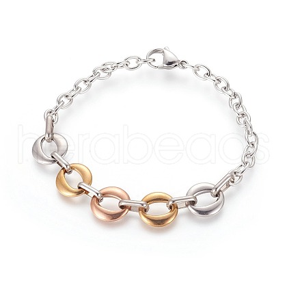 304 Stainless Steel Bracelets BJEW-H600-14-1