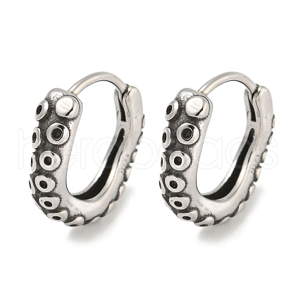 316 Surgical Stainless Steel Hoop Earrings EJEW-D096-09K-AS-1