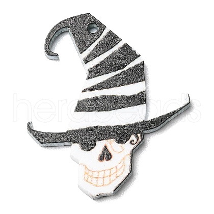 Opaque Acrylic Skull Pendants MACR-M027-03A-03-1