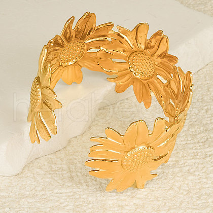 Chic Daisy 304 Stainless Steel Cuff Bangles for Women OC7411-2-1