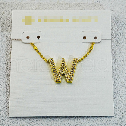 Brass Initial Pendant Necklaces for Women FS-WG8E27F-23-1
