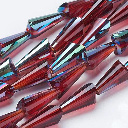 Electorplated Glass Beads EGLA-E001-05-1
