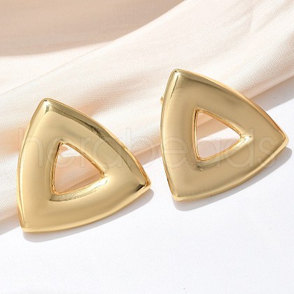 304 Stainless Steel Stud Earrings EJEW-U047-31G-1