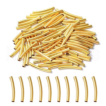 100Pcs Brass Tube Beads KK-YW0001-62G-1