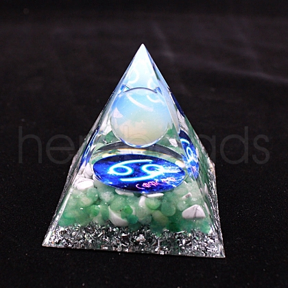 Luminous Constellation Orgonite Pyramid Resin Energy Generators PW-WGB3061-04-1