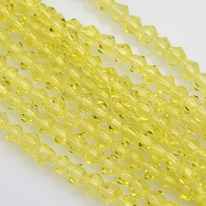 Bicone Glass Beads Strands X-EGLA-P016-4mm-11-1